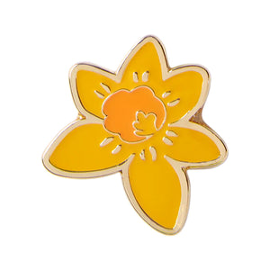 Daffodil silk lined Pouch - Marie Curie