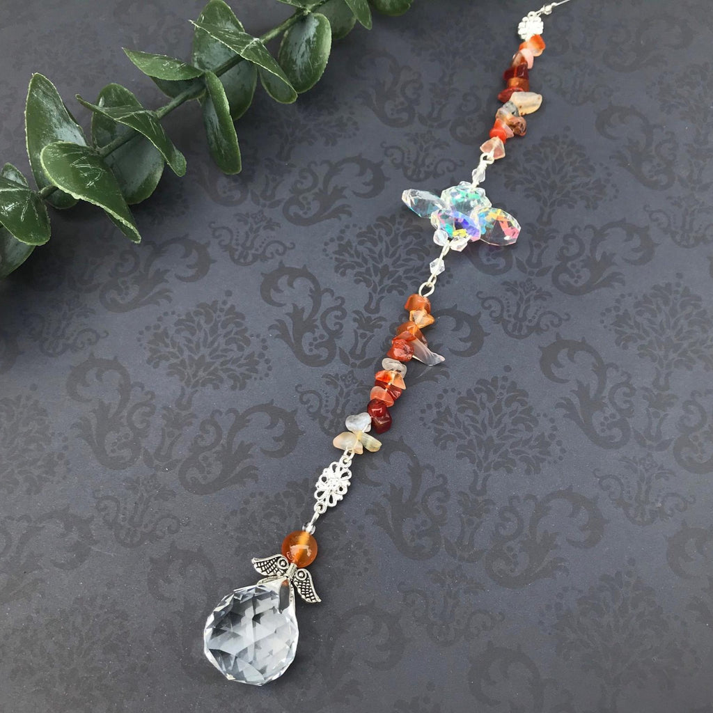 Carnelian Sun Catcher Pendulum