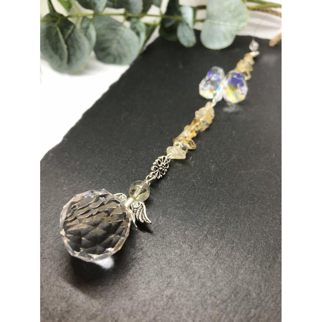 Citrine Sun Catcher Pendulum